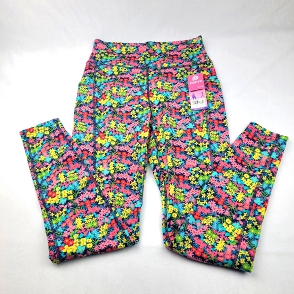 NWT Popfit Backstage floral phone pocket high-waisted leggings - Picture 1 of 8